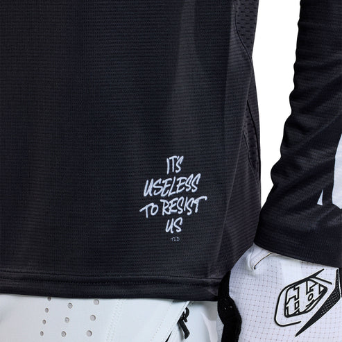 TROY LEE DESIGNS SPRINT FULL PULL Langarmtrikot Schwarz 2025