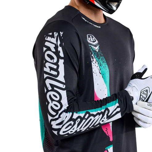 TROY LEE DESIGNS SPRINT FULL PULL Langarmtrikot Schwarz 2025