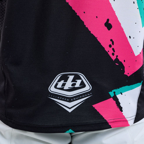 TROY LEE DESIGNS SPRINT FULL PULL Langarmtrikot Schwarz 2025