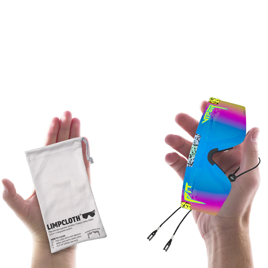 Brille PIT VIPER THE REC BEACH ORIGNAL 2.0 WIDE HDPV Polarisiert Blau/Violett