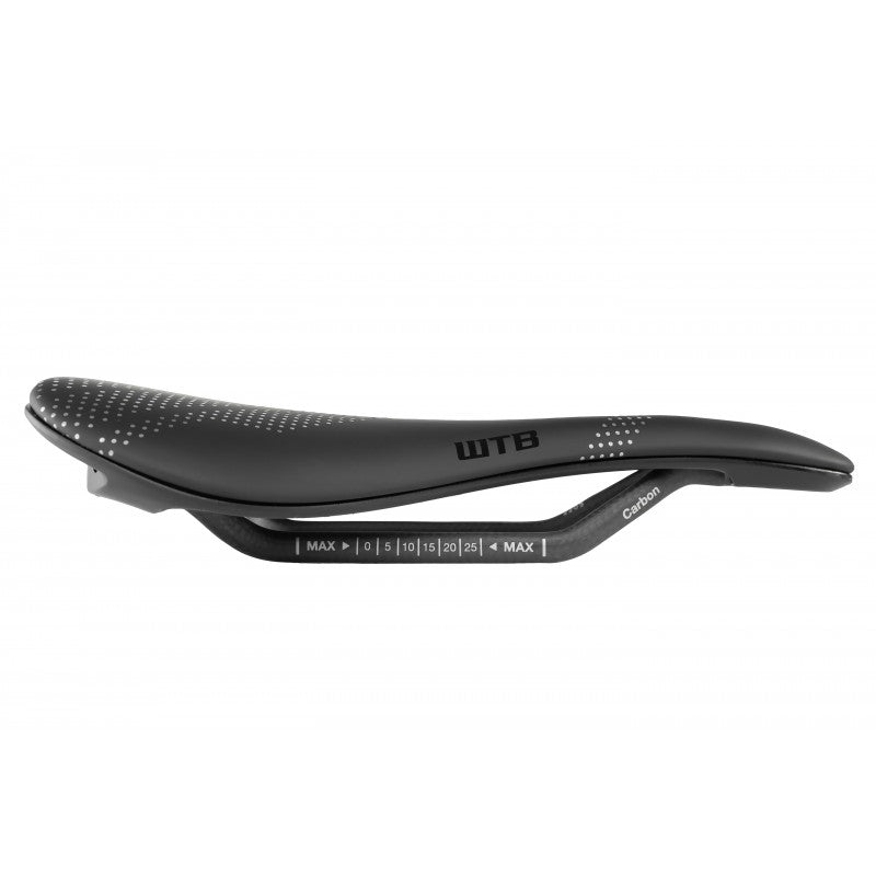 WTB-Sattel GRAVELIER 140mm Schienen Carbon Schwarz