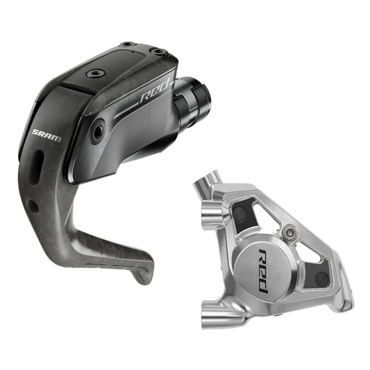 Linker Bremshebel und vorderer Bremssattel SRAM RED Aero HRD