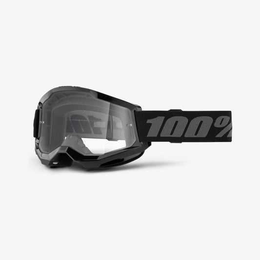 Brille 100% STRATA 2 Junior Schwarz Klares Glas