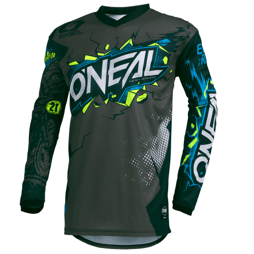 O'NEAL ELEMENT VILLAIN Junior Langarm Trikot Grau