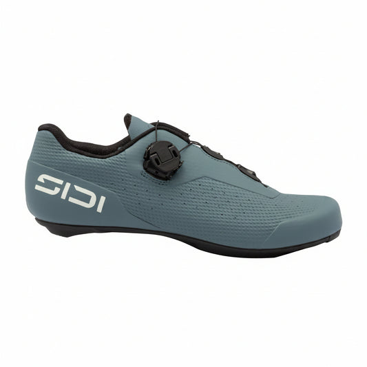 Rennradschuhe Sidi Fast 3 storm grey und ice white, Außenprofilansicht