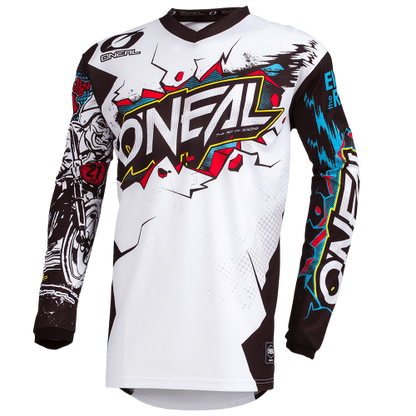 O'NEAL ELEMENT VILLAIN Junior Trikot Langarm Weiß
