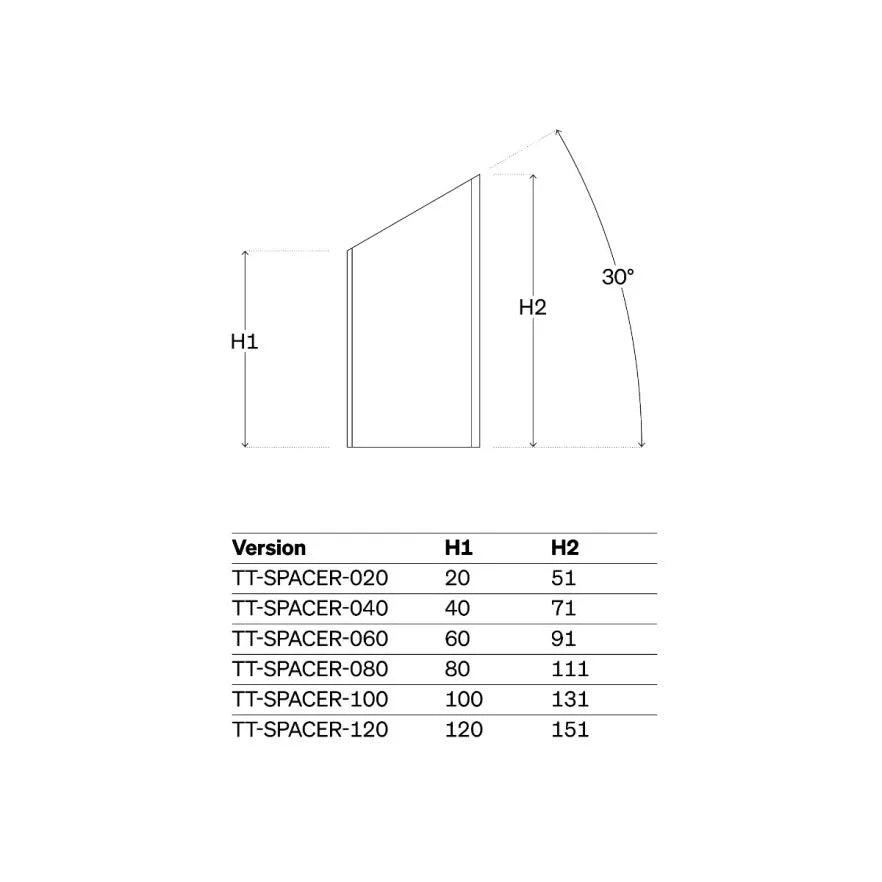 DEDA Spacer-Kit für JET2/Fast Pro/TT314/Parabolica Pro