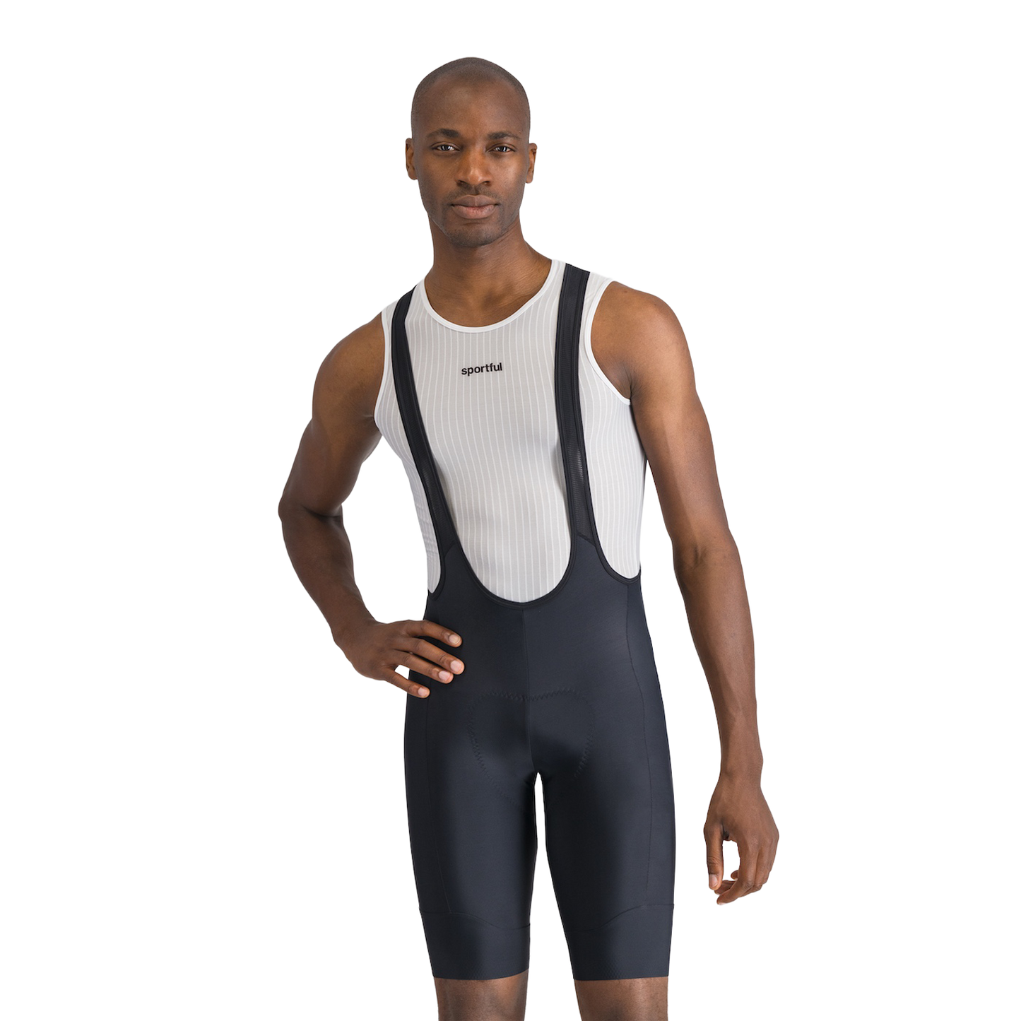 SPORTFUL PULSE Kurze Trägerhose Schwarz