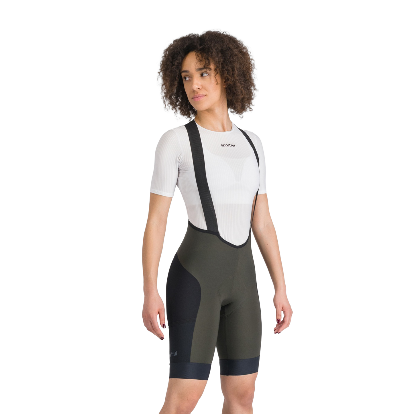 SPORTFUL SUPERGIARA 2 Damen Kurz Trägerhose Khaki/Schwarz