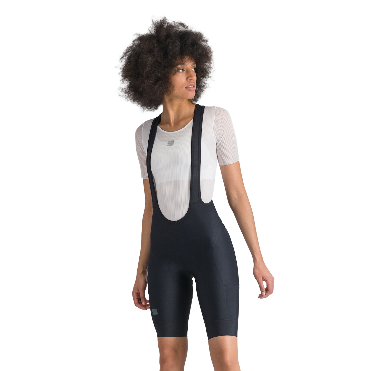 SPORTFUL GIARA 2 Damen Kurz Trägerhose Schwarz