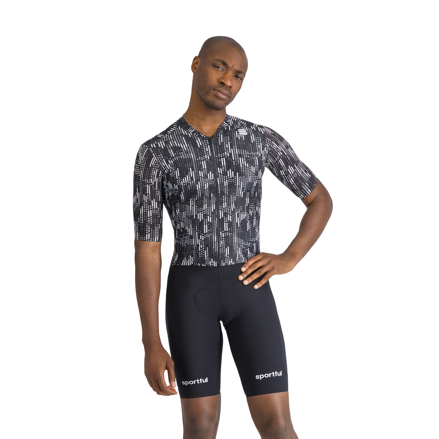 Jumpsuit SPORTFUL G-SUIT Kurzarm Schwarz/Weiß