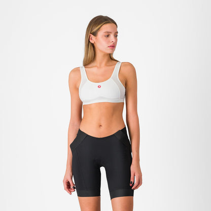 Sport-BH Damen CASTELLI ROSSO CORSA Weiß
