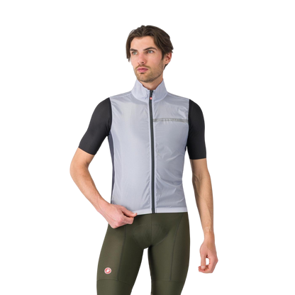 Ärmellose Jacke CASTELLI SQUADRA STRETCH Grau