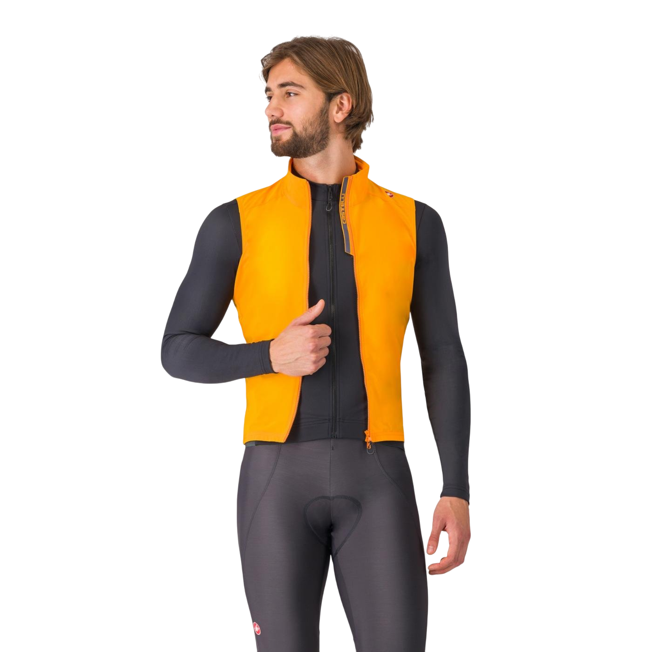 CASTELLI ESPRESSO Ärmellose Jacke Orange
