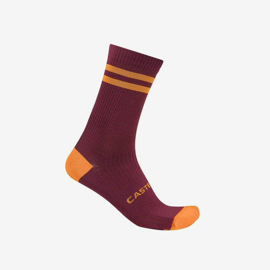 CASTELLI ORIGINALE 18 Socken Bordeaux/Orange
