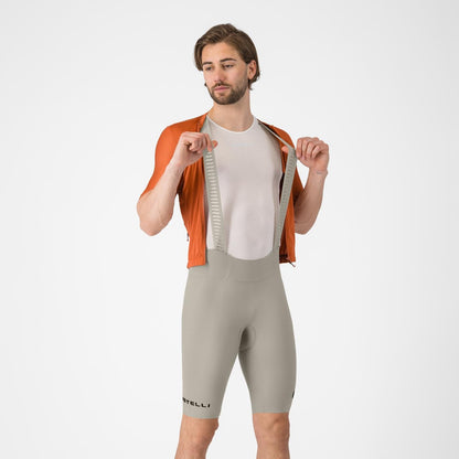 Kurze Trägerhose CASTELLI ESPRESSO 2 Silver Moon