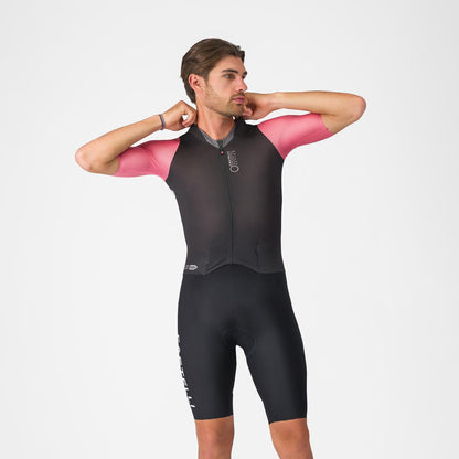 Einteiler CASTELLI SATURDAY MORNING Schwarz/Rosa