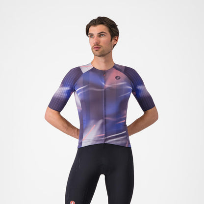 Trikot CASTELLI AERO RACE 8S Kurzarm Violett