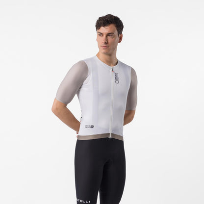 Trikot CASTELLI CORRETTO Kurzarm Elfenbein/Clay