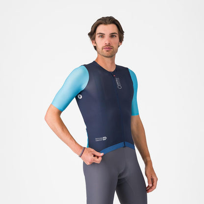 Trikot CASTELLI CORRETTO Kurzarm Blau