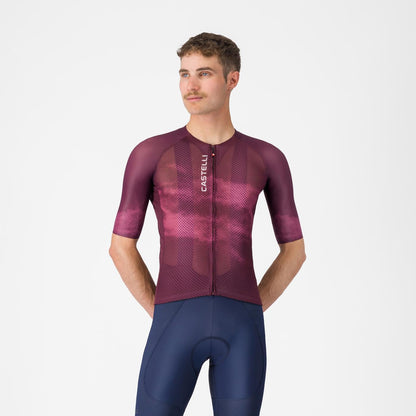 Trikot CASTELLI CLIMBER'S A/C Kurzarm Bordeaux