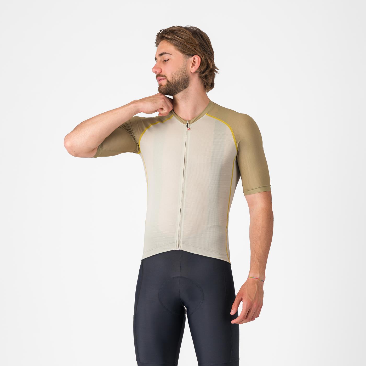 CASTELLI UNLIMITED ENDURANCE 3 JERSEY Trikot Beige/Kaki