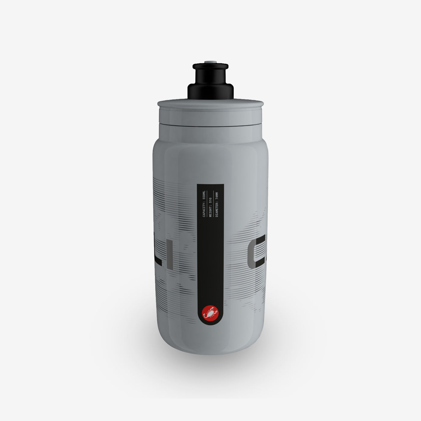 CASTELLI CLOUD Trinkflasche Grau