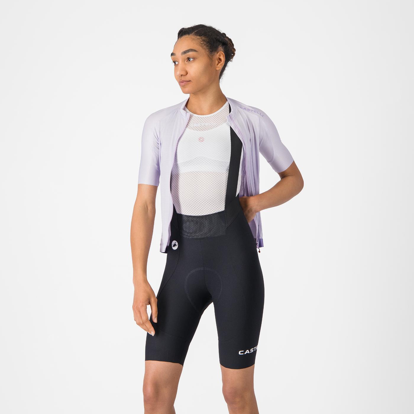 CASTELLI ESPRESSO 2 W DT Damen Kurz Trägerhose Schwarz