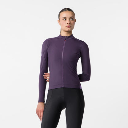Langarmtrikot CASTELLI ESPRESSO THERMAL 2 Damen Violett