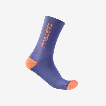 CASTELLI SWEETSPOT 20 THERMAL Socken Violett/Orange