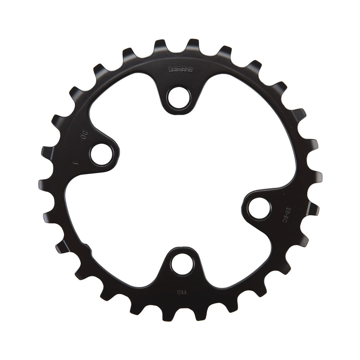 Inneres Kettenblatt SHIMANO SLX M7000 11-fach, 2-fach-Kurbel, 4-Loch, 64 mm — Ansicht des Kettenblatts vor weißem Hintergrund