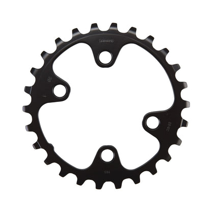 Inneres Kettenblatt SHIMANO SLX M7000 11-fach, 2-fach-Kurbel, 4-Loch, 64 mm — Ansicht des Kettenblatts vor weißem Hintergrund