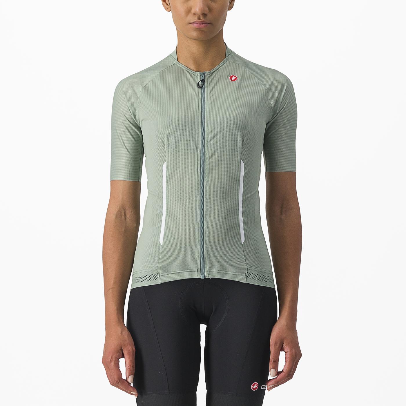 CASTELLI ENDURANCE Trikot Kurzarm Frau Grün