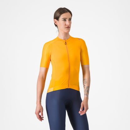 Trikot CASTELLI ESPRESSO Damen Kurzarm Orange