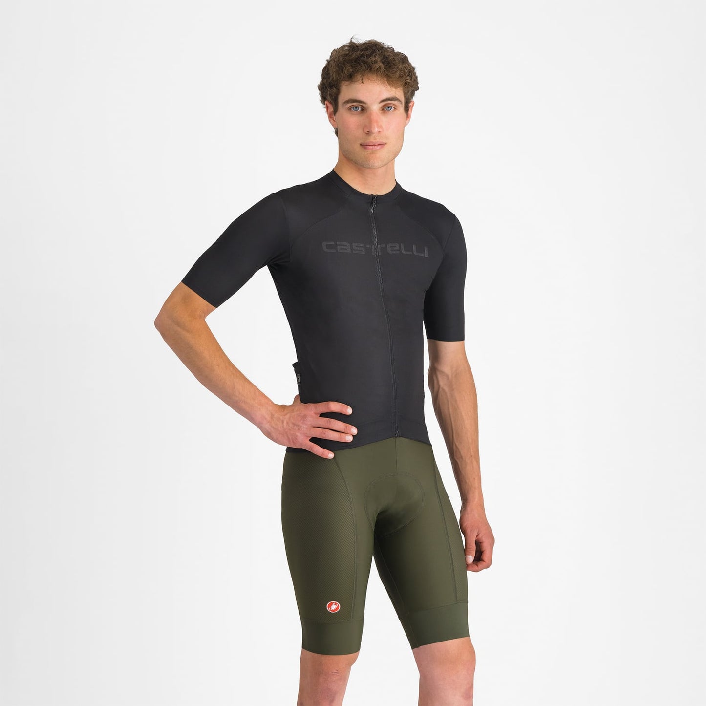 CASTELLI COMPETIZIONE 2 Kurze Bibshorts Khaki