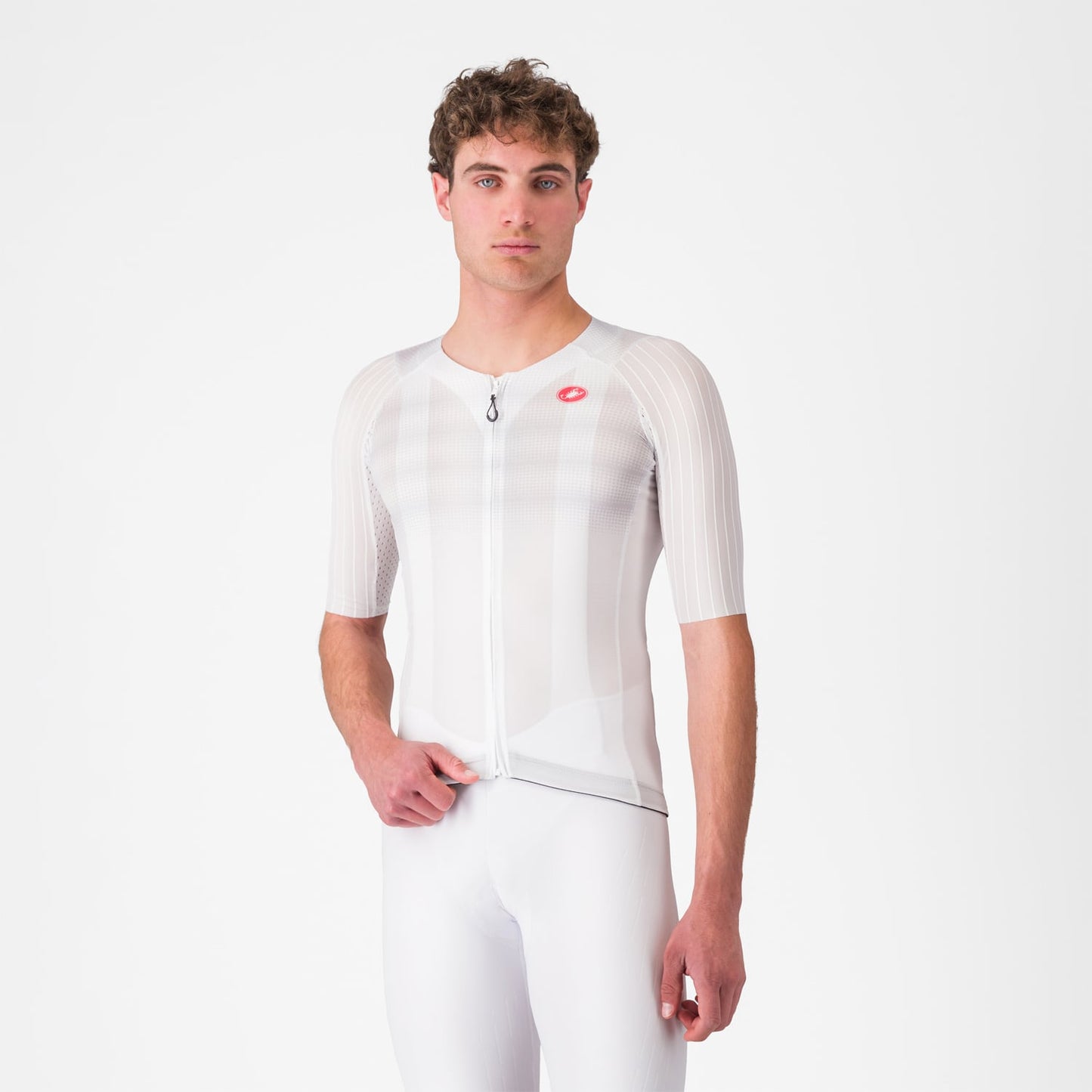 CASTELLI AERO RACE 8S Trikot Kurzarm Weiß