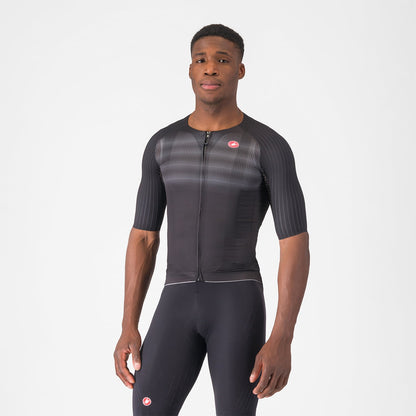 Trikot CASTELLI AERO RACE 8S Kurzarm Schwarz
