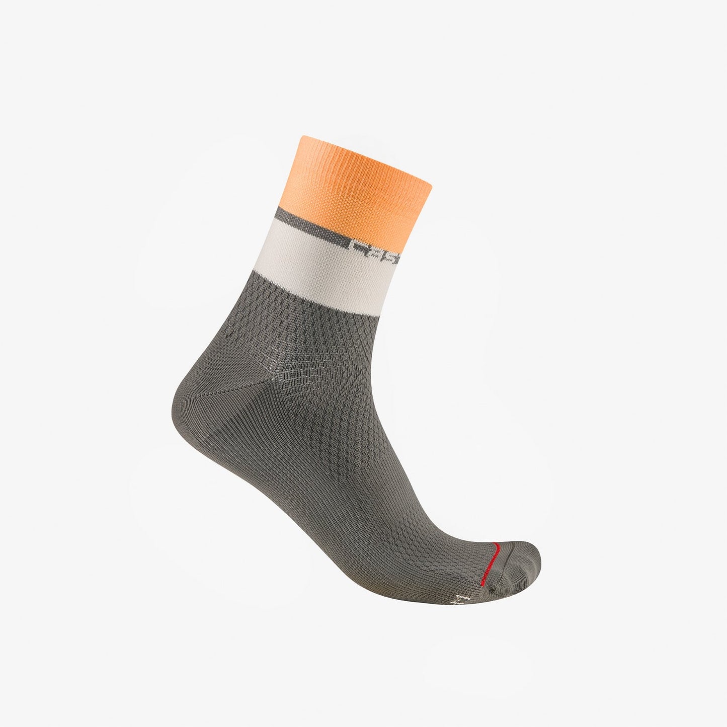 CASTELLI ELEGANTE 12 Damen Socken Grau/Orange