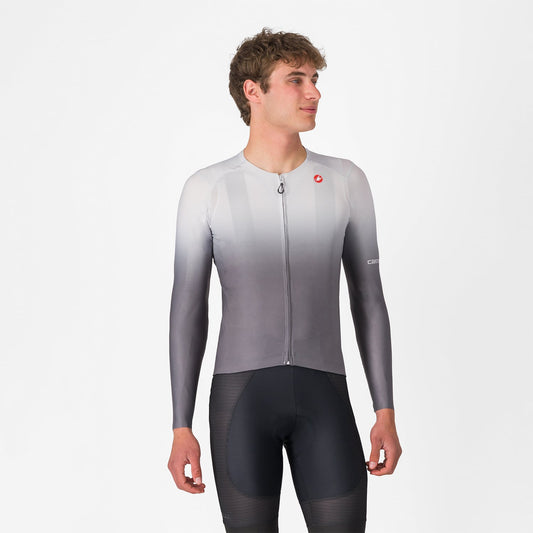 CASTELLI UPF Trikot Langarm Grau