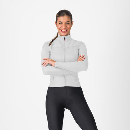 Trikot CASTELLI SFIDA 3 Langarm Damen Grau