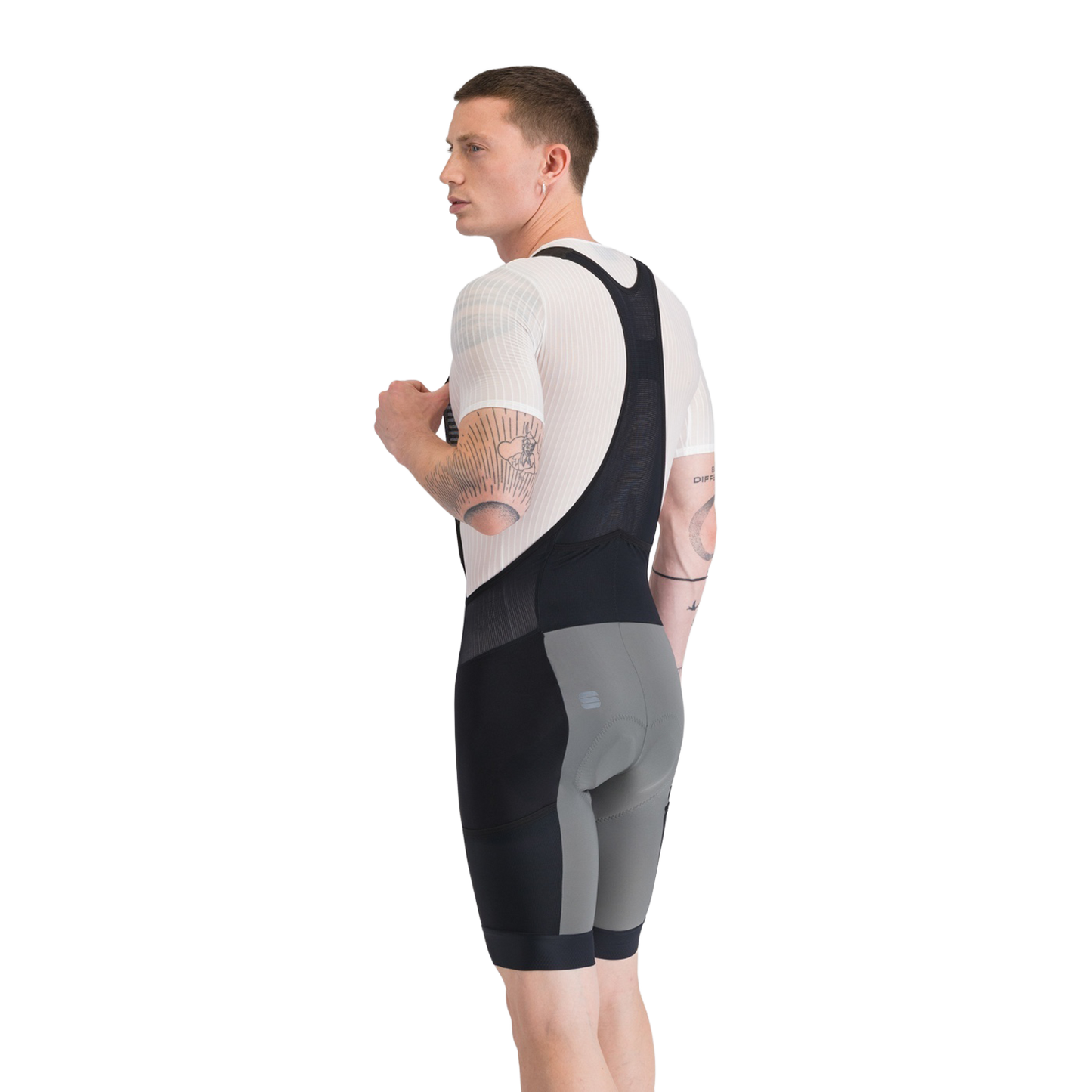 SPORTFUL SUPERGIARA 2 Kurze Trägerhose Grau/Schwarz