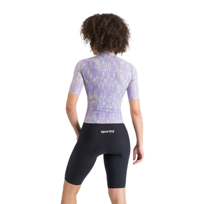 Einteiler SPORTFUL G-SUIT Kurzarm Damen Schwarz/Violett
