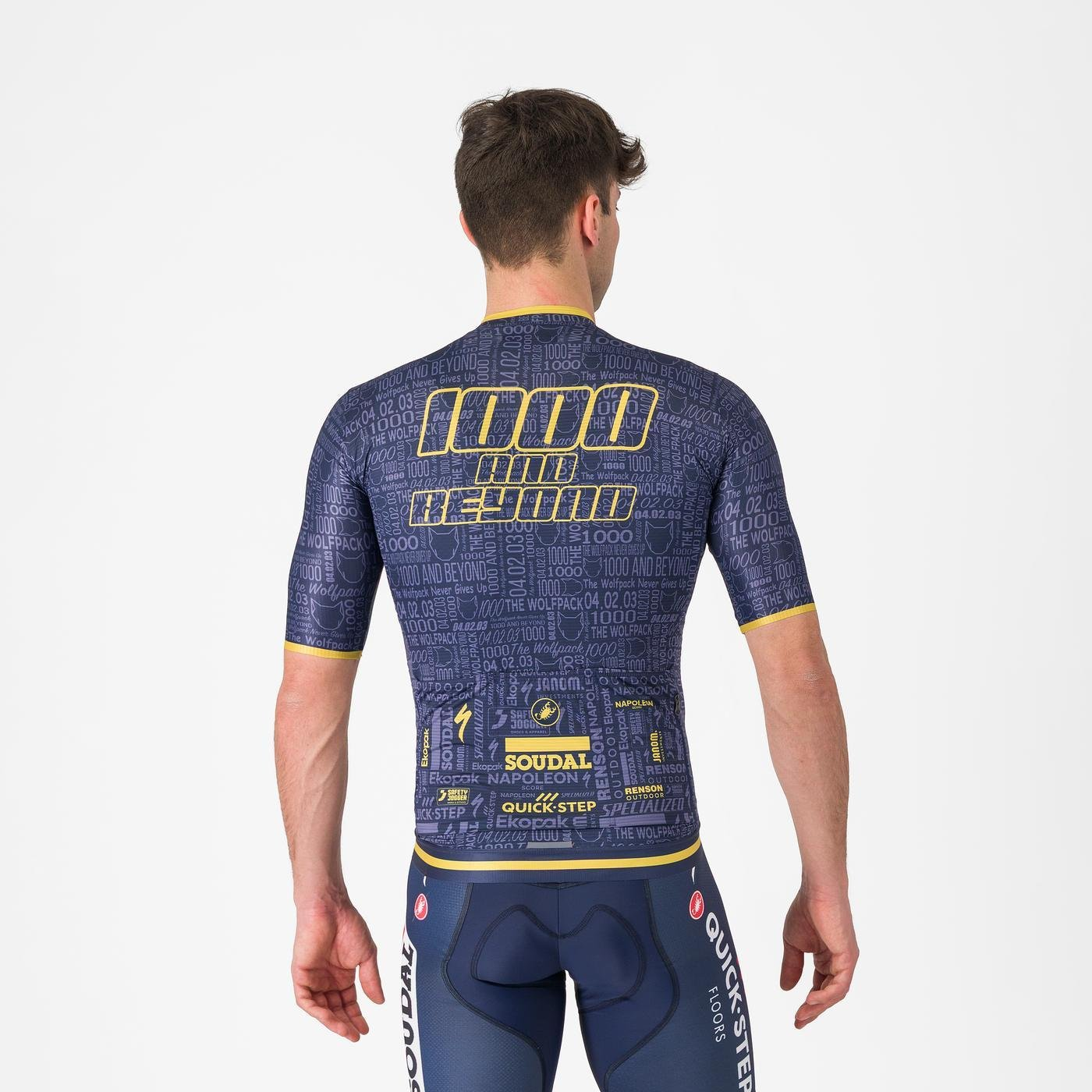 Trikot CASTELLI WOLFPACK 1000 VICTORY Kurzarm Marine