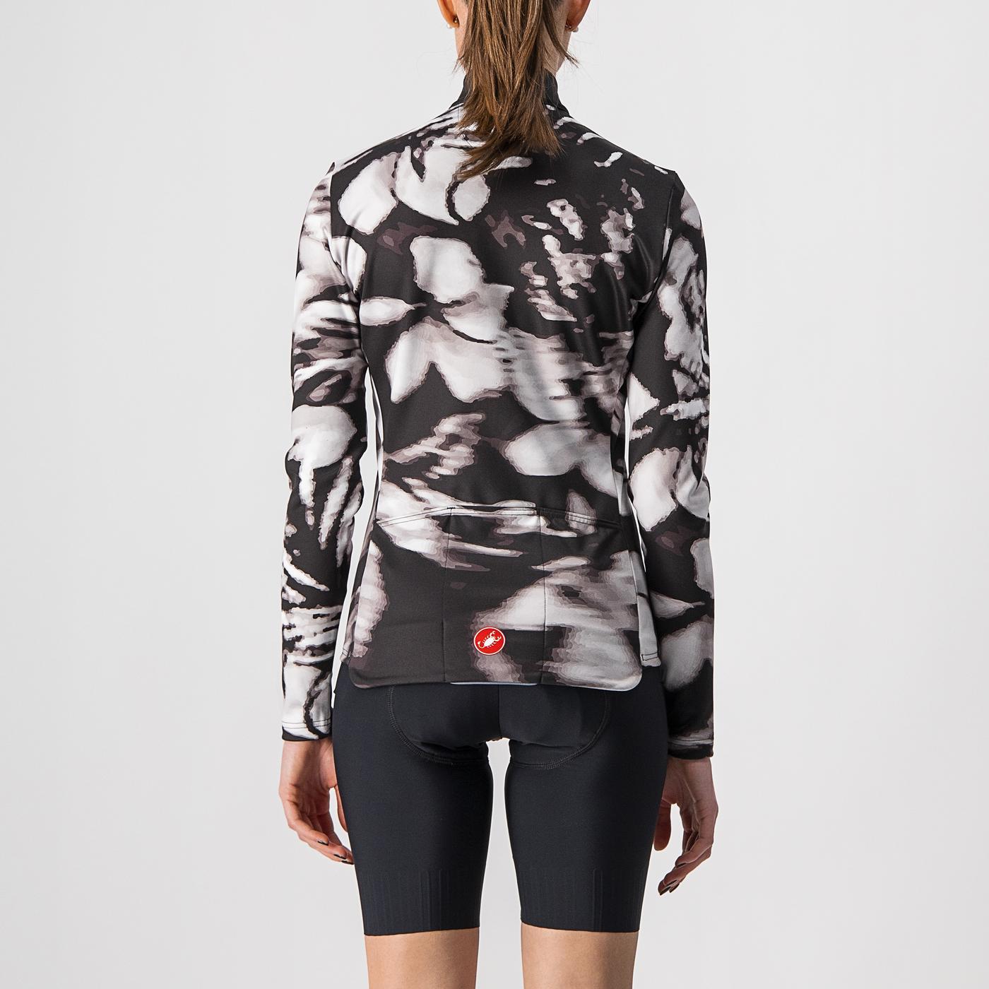 CASTELLI UNLIMITED THERMAL Langarmtrikot Women Schwarz/Weiß
