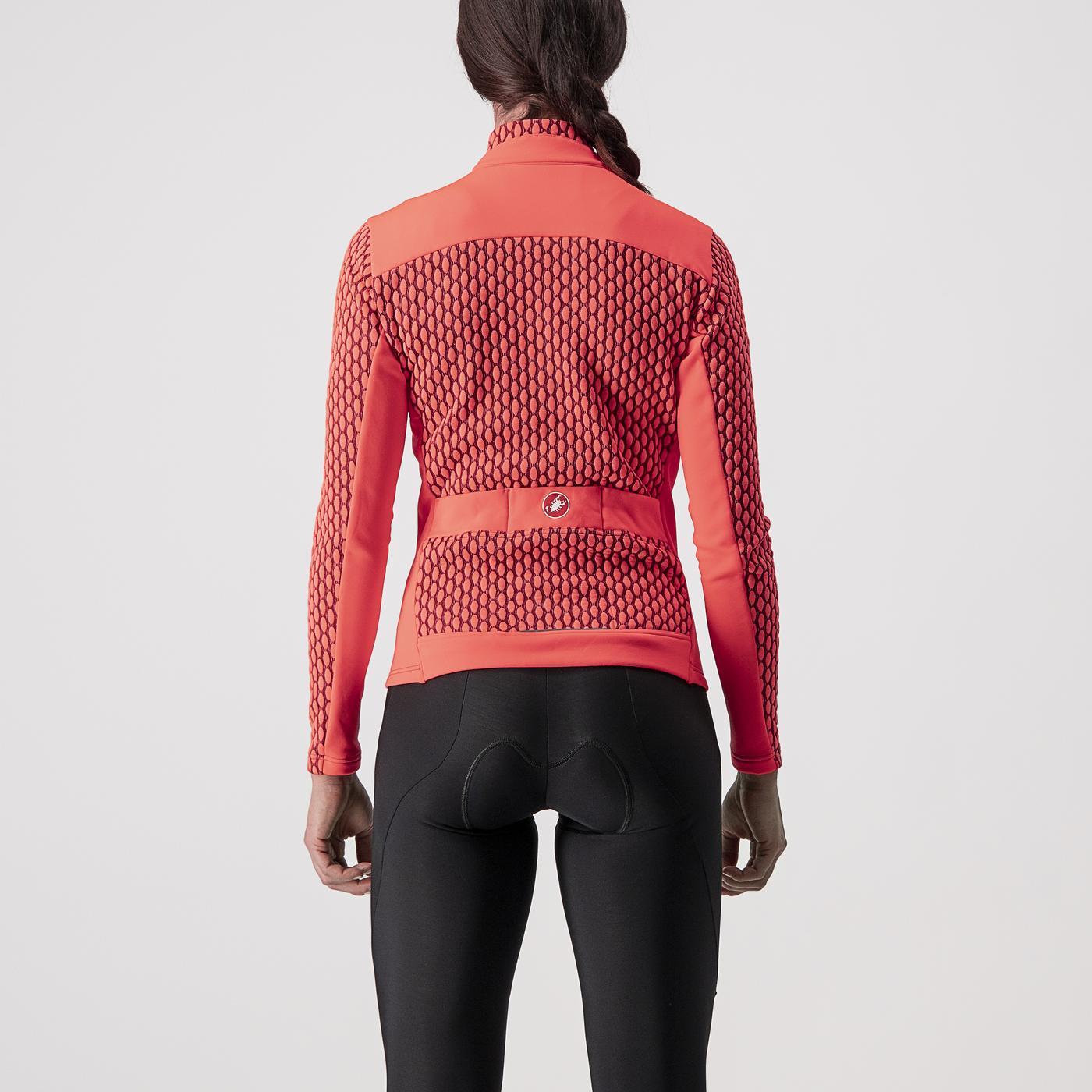 Trikot CASTELLI SFIDA 2 Langarm Women Rosa/Bordeaux