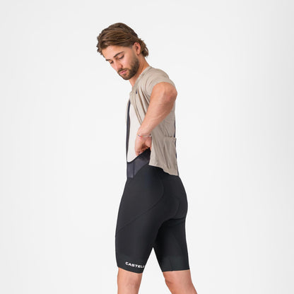 Kurze Trägerhose CASTELLI ENDURANCE 4 Schwarz