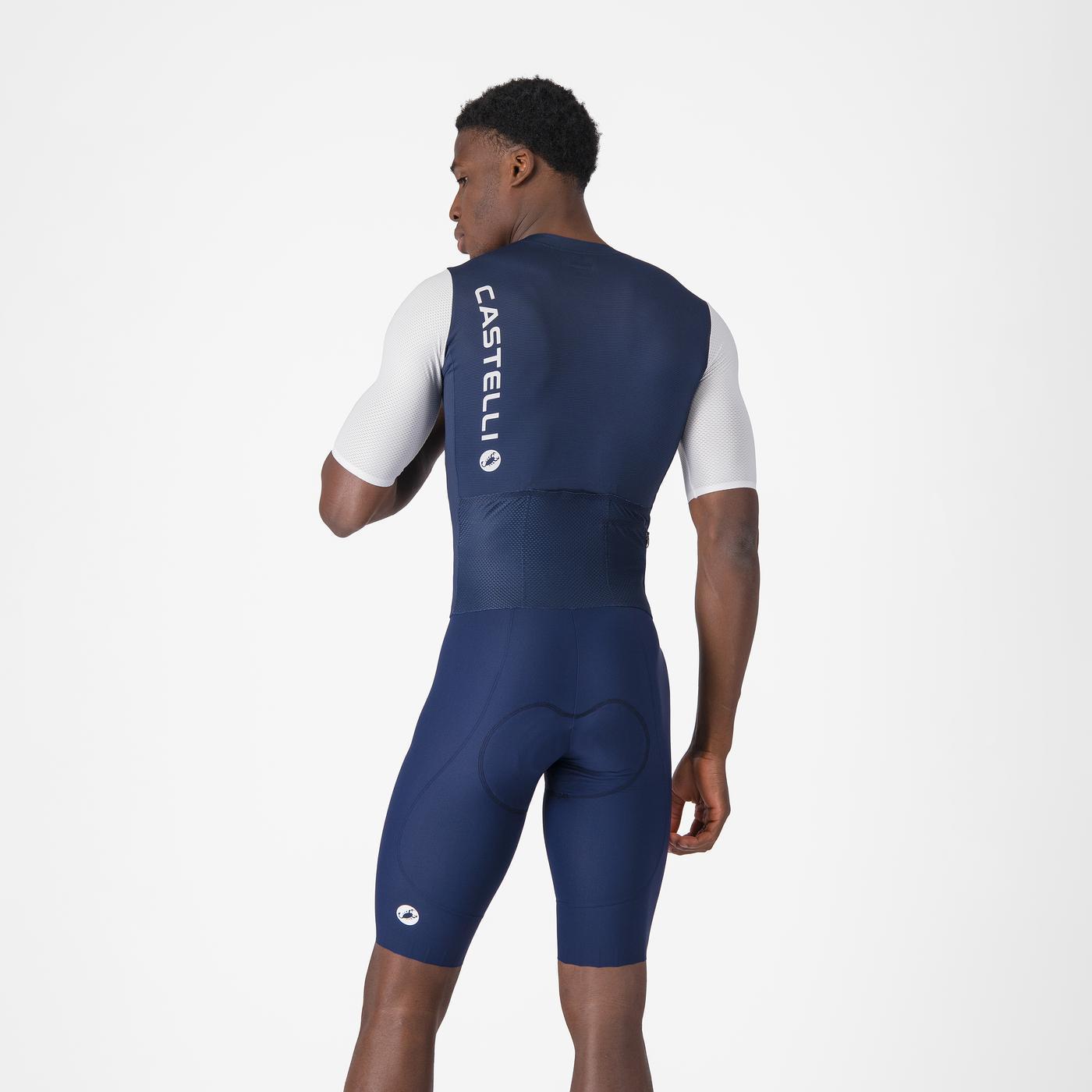 CASTELLI SATURDAY MORNING Einteiler Blau/Weiß