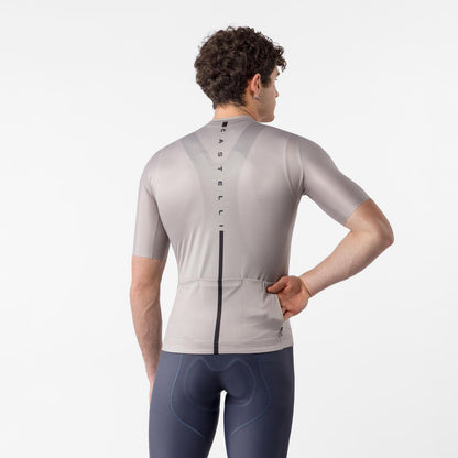 Trikot CASTELLI DRITTONE LOGO Kurzarm Clay
