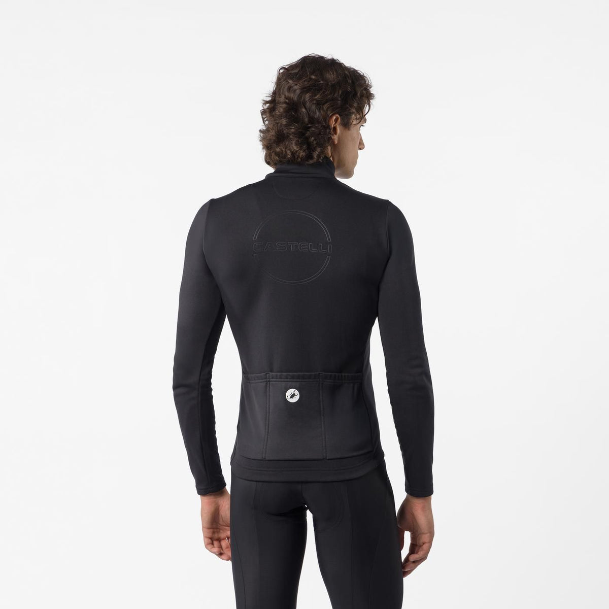 Trikot CASTELLI COMPETIZIONE THERMAL Langarm Schwarz