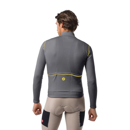 Langarmtrikot CASTELLI UNLIMITED TRAIL 2 Grau/Mango Mojito
